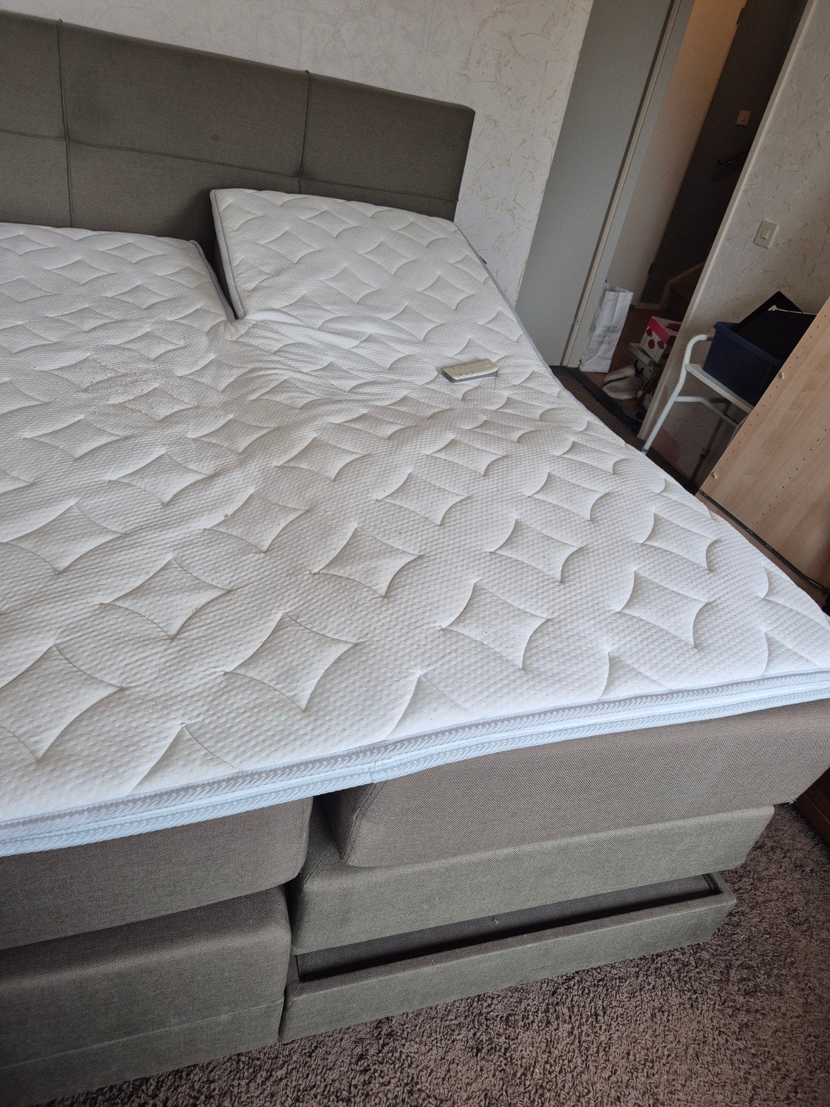 elektrische verstelbare swiss sense boxspring 160x200, Ophalen, Gebruikt, Tweepersoons, 200 cm