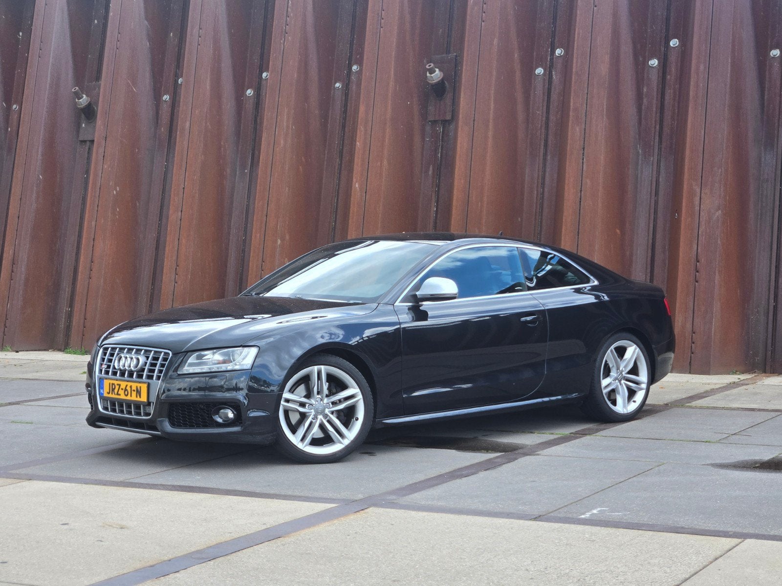 Audi S5 4.2 V8 handbak Coupe Quattro 2007 Zwart, Auto's, 4 stoelen, Zwart, Leder, Handgeschakeld