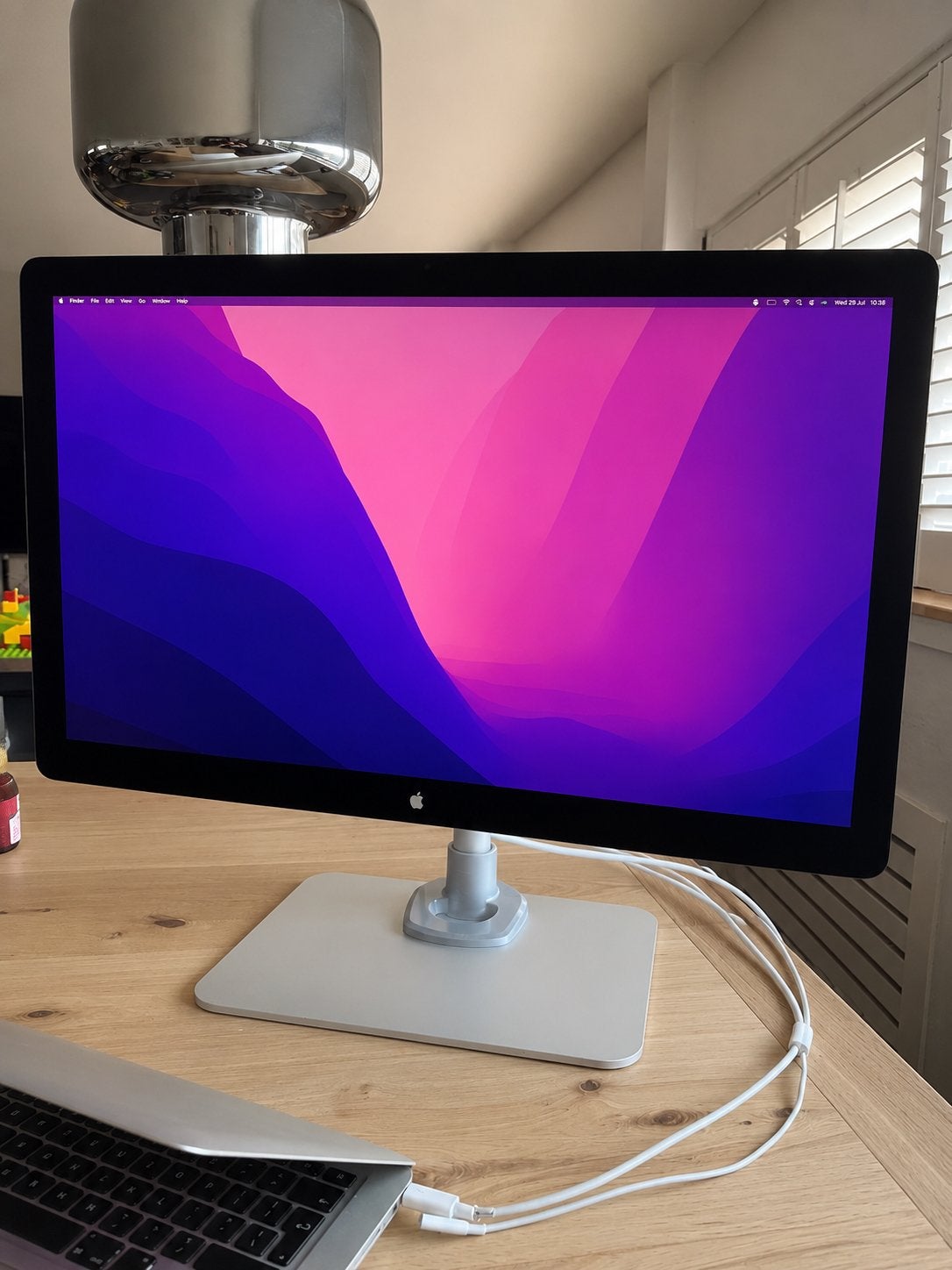 Apple Thunderbolt Display 27 met accessoires, Computers en Software, Monitoren, Gebruikt, 60 Hz of minder, USB-C, IPS, Quad HD (2K)