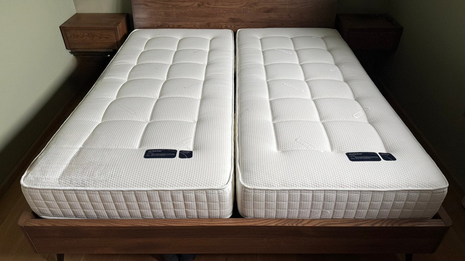 2 Pullman Silverline Luxury matrassen, Ophalen, 90 cm, Eenpersoons, Zo goed als nieuw