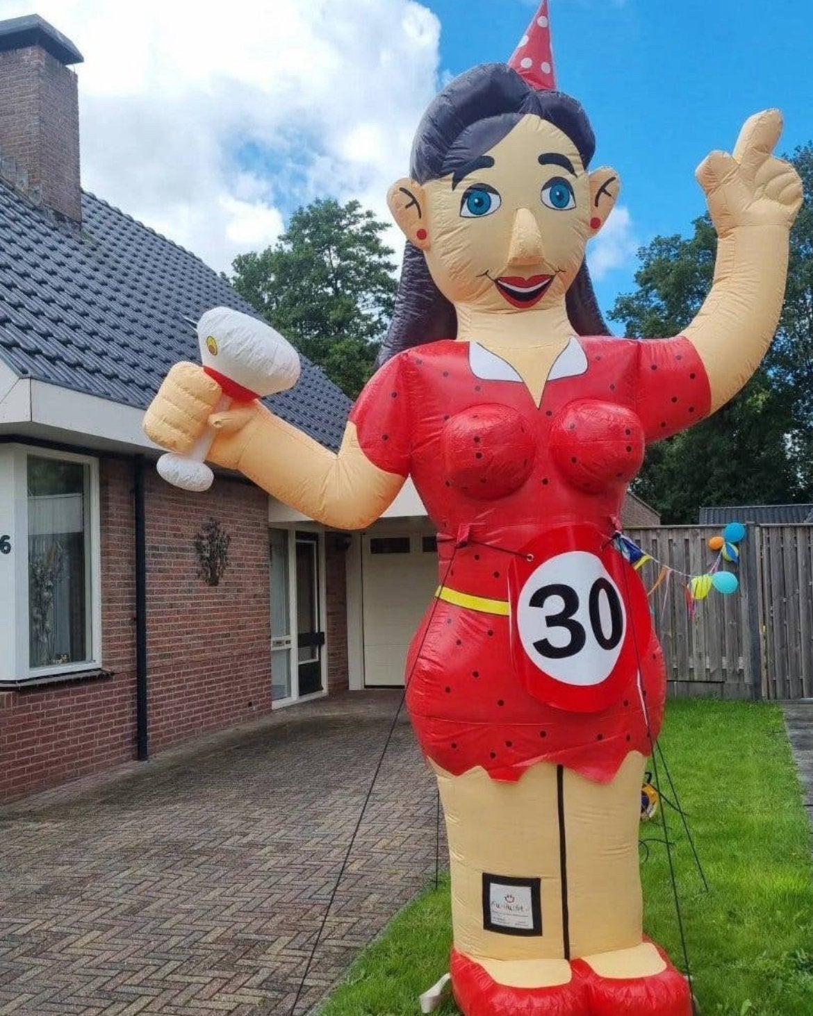 Party sarah te huur FUNLUCHT Beilen 0613808090, Ophalen, Zo goed als nieuw, Abraham of Sarah