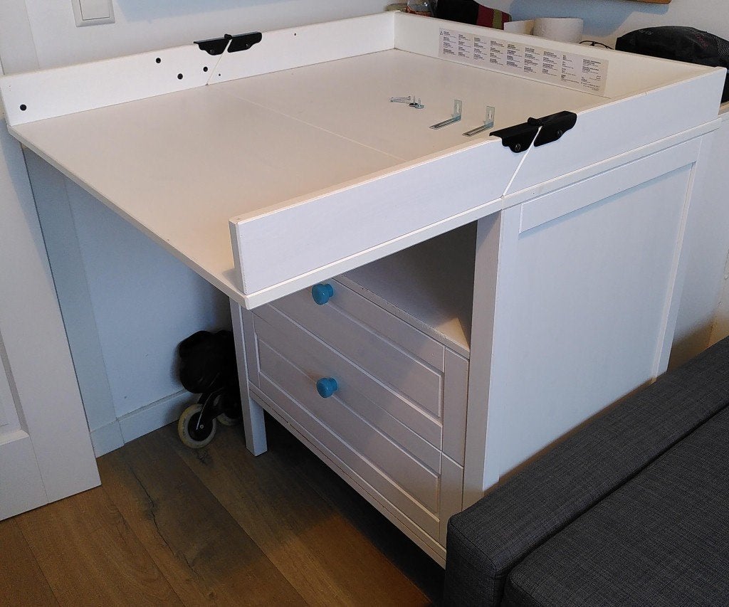 Sundvik commode/ladekast wit, Kinderen en Baby's, Kinderkamer | Commodes en Kasten, Gebruikt, Commode, 90 tot 105 cm, 75 tot 100 cm