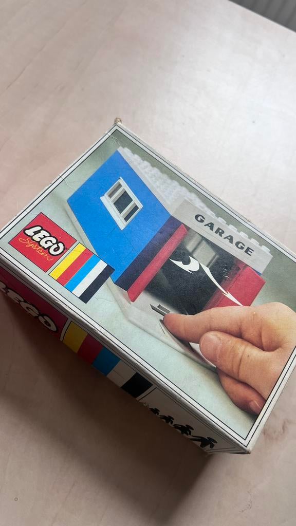 Vintage LEGO set 348 Garage jaren 70 met doos, Ophalen of Verzenden, Gebruikt
