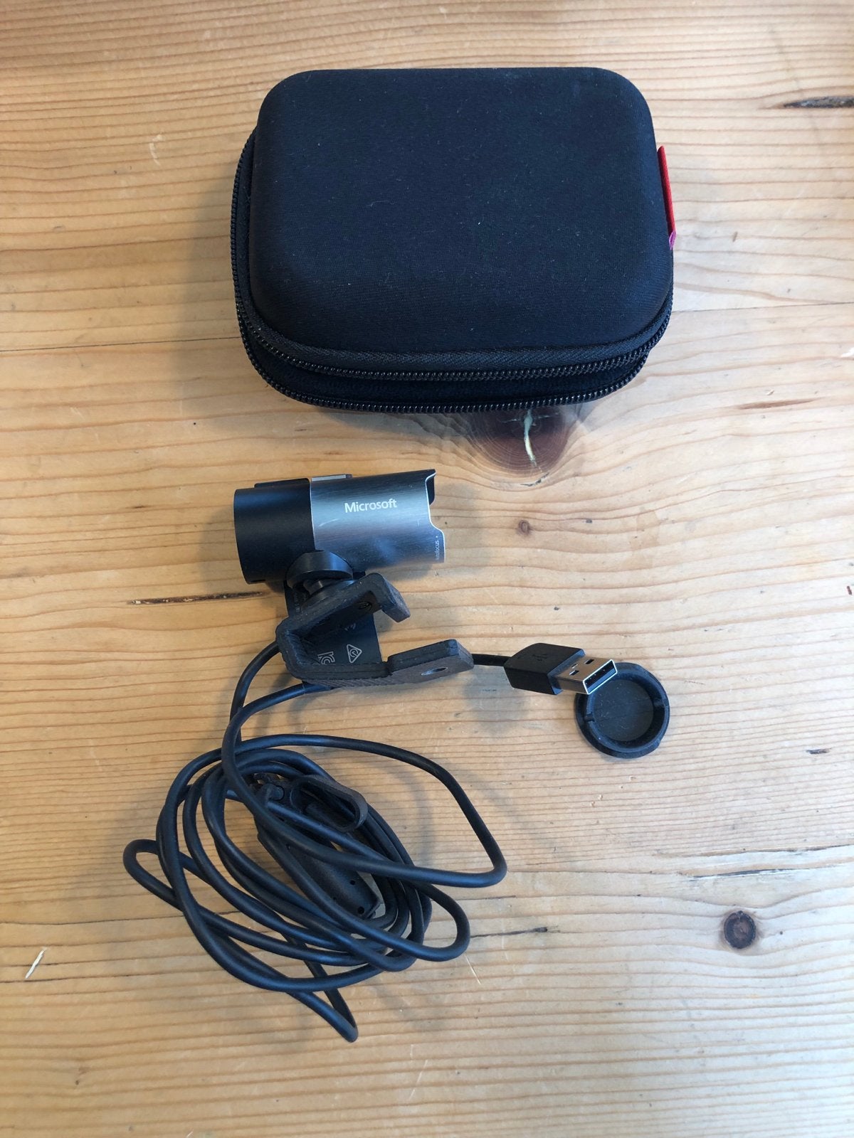Microsoft LifeCam HD-3000 Webcam met etui, Computers en Software, Gebruikt, Ophalen of Verzenden, Windows, Microfoon