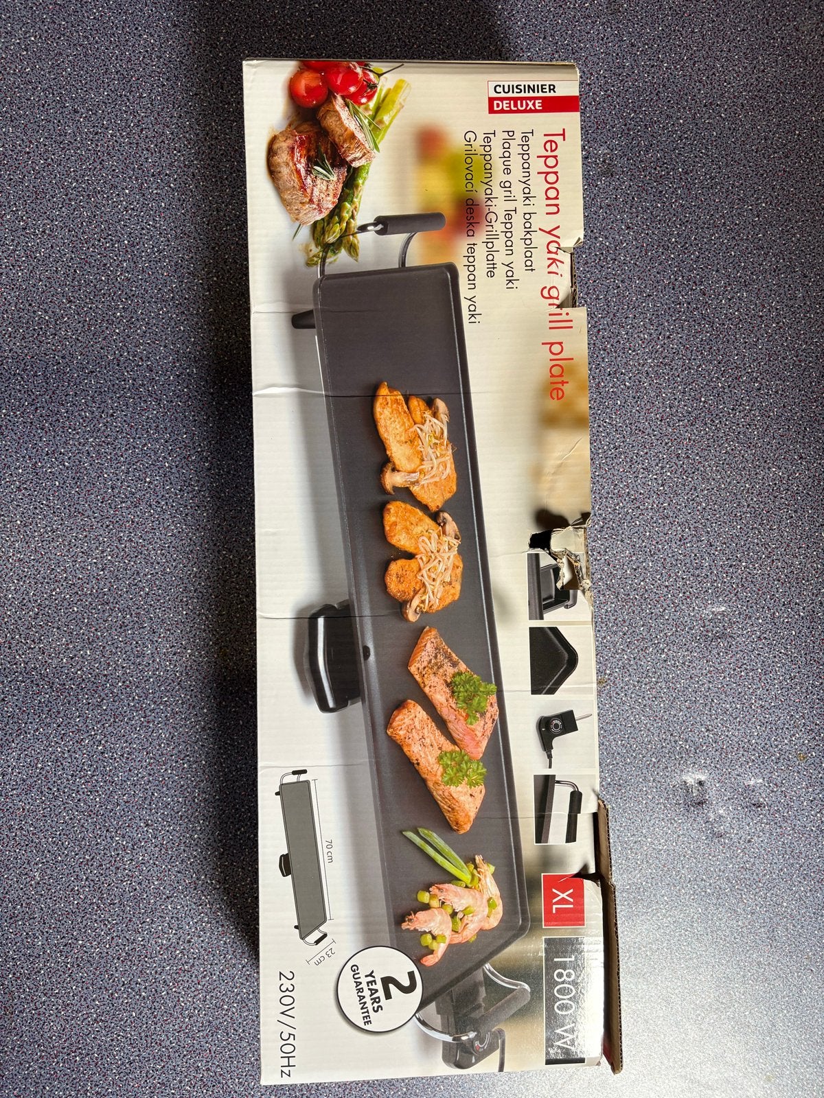 Nieuwe Teppanyaki Grillplaat - Cuisinier Deluxe/Emerio, Ophalen, Zo goed als nieuw