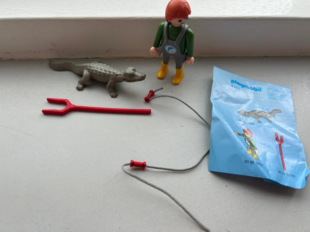 Playmobil krokodil met verzorger 4465, Ophalen, Zo goed als nieuw