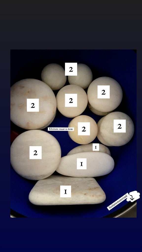 Massage stenen marmer, Ophalen, Nieuw, Hotstone