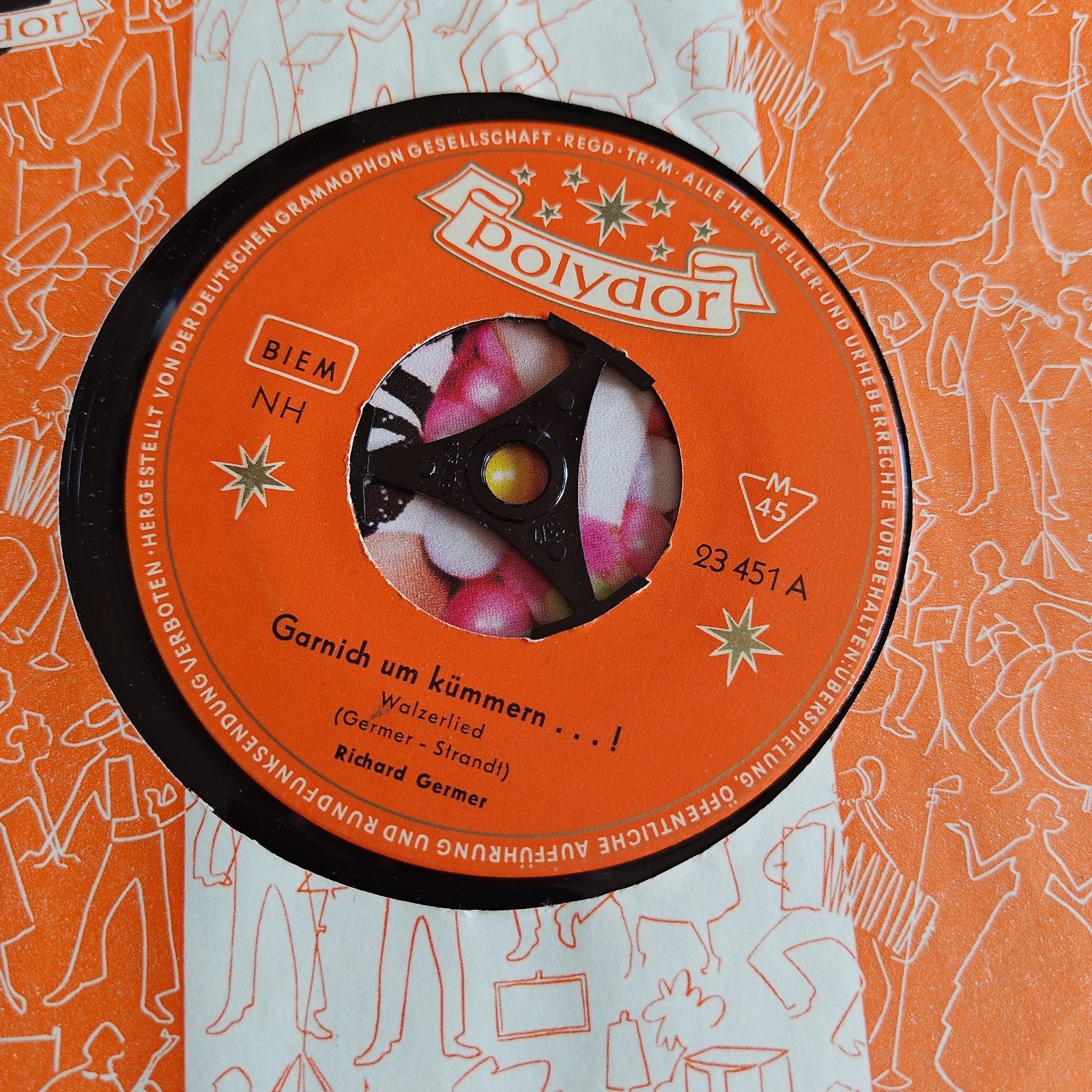 Richard Germer - Garnich um kümmern...! (Polydor 23 451 A), Gebruikt, 7 inch, EP, Schlager