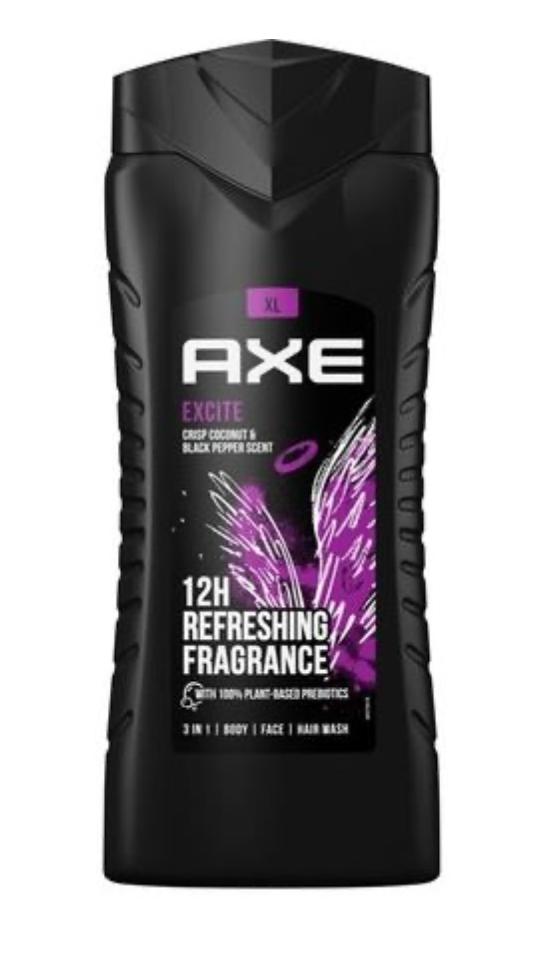 Axe douchegel - Excite - 400ML, Verzenden, Nieuw, Bad & Douche