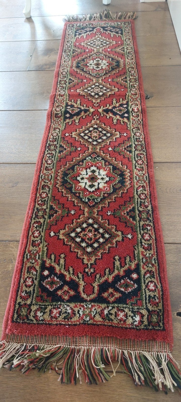 Vintage loper Circa 150cm bij 33 cm  tafelloper hal bed, Huis en Inrichting, Ophalen of Verzenden, Rechthoekig