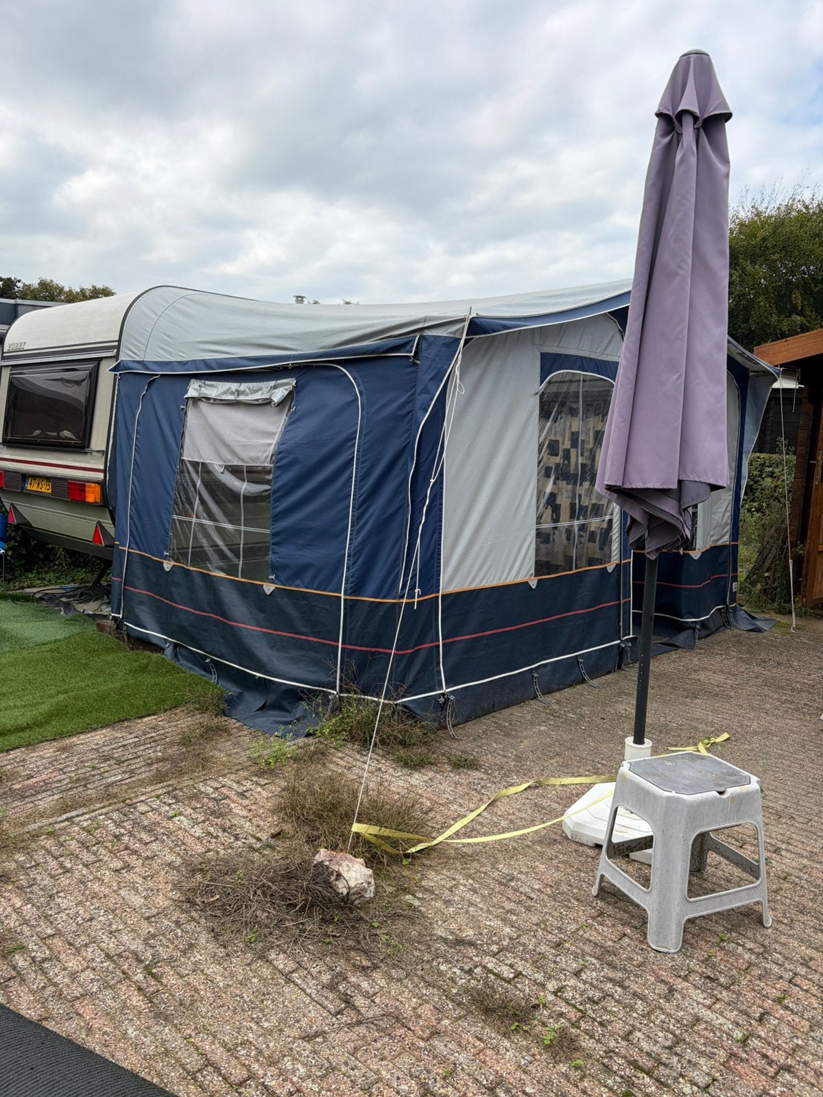 Caravan Hobby-370 1987 BIEDEN, Caravans en Kamperen, Standaardzit, Hobby, Tot en met 3, Particulier