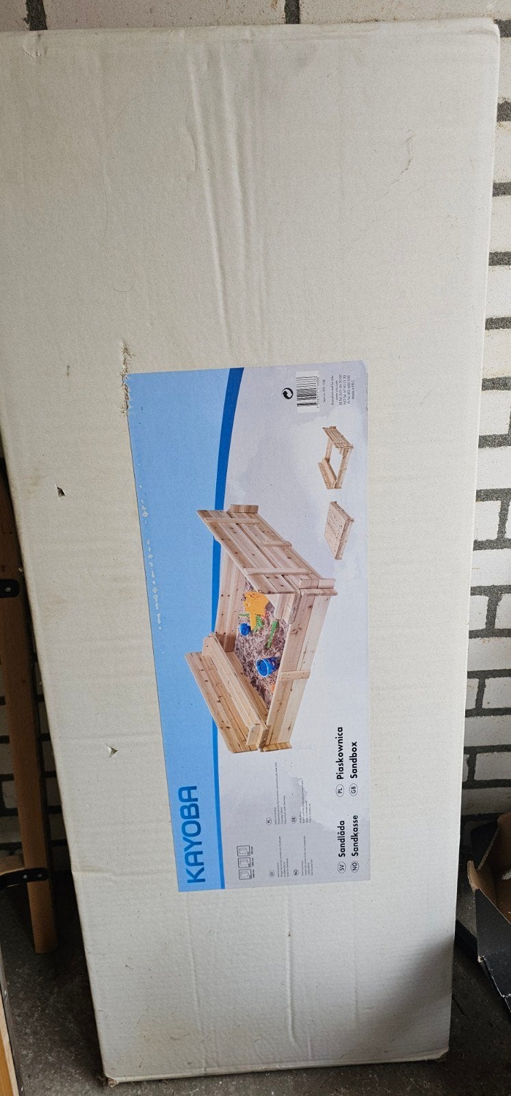 Zandbak hout nieuw in verpakking, Kinderen en Baby's, Speelgoed | Buiten | Zandbakken, Ophalen, Nieuw