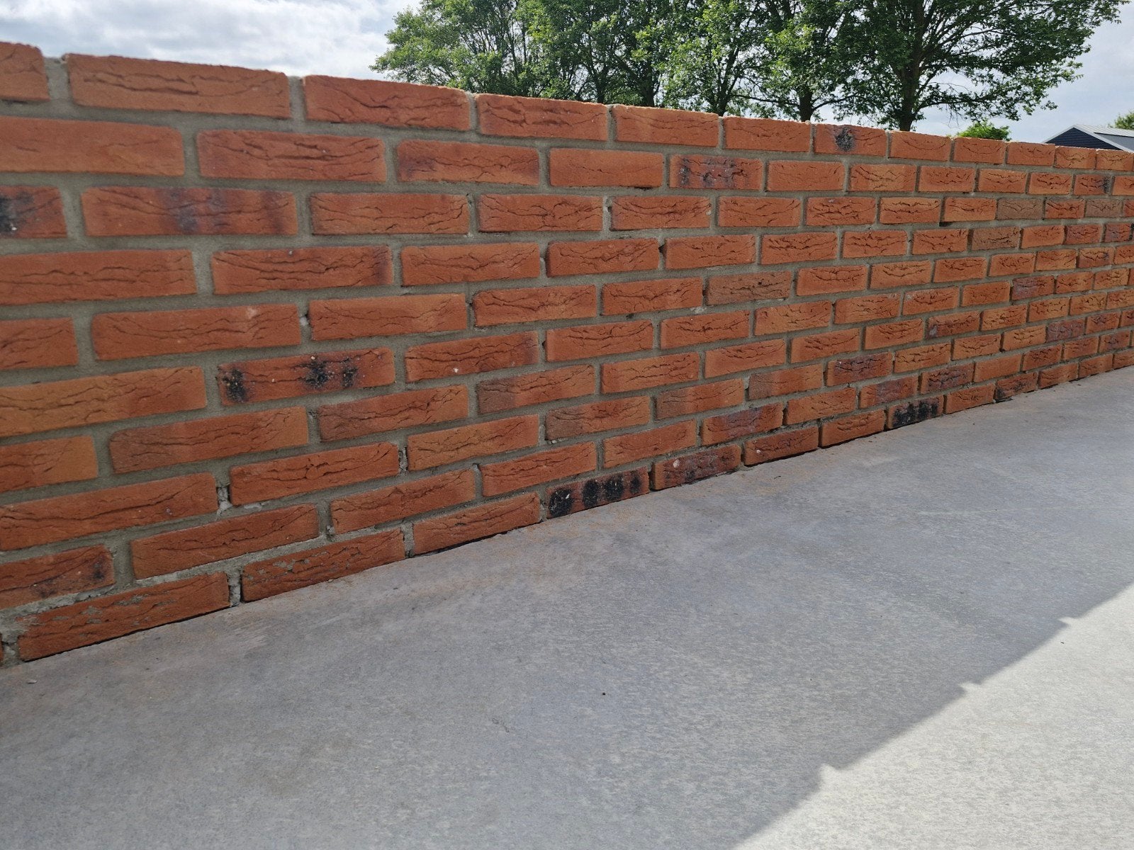 Rodruza Oranje-Bont-gesinterd bakstenen (+/- 500 stuks, Ophalen, Nieuw, Bakstenen
