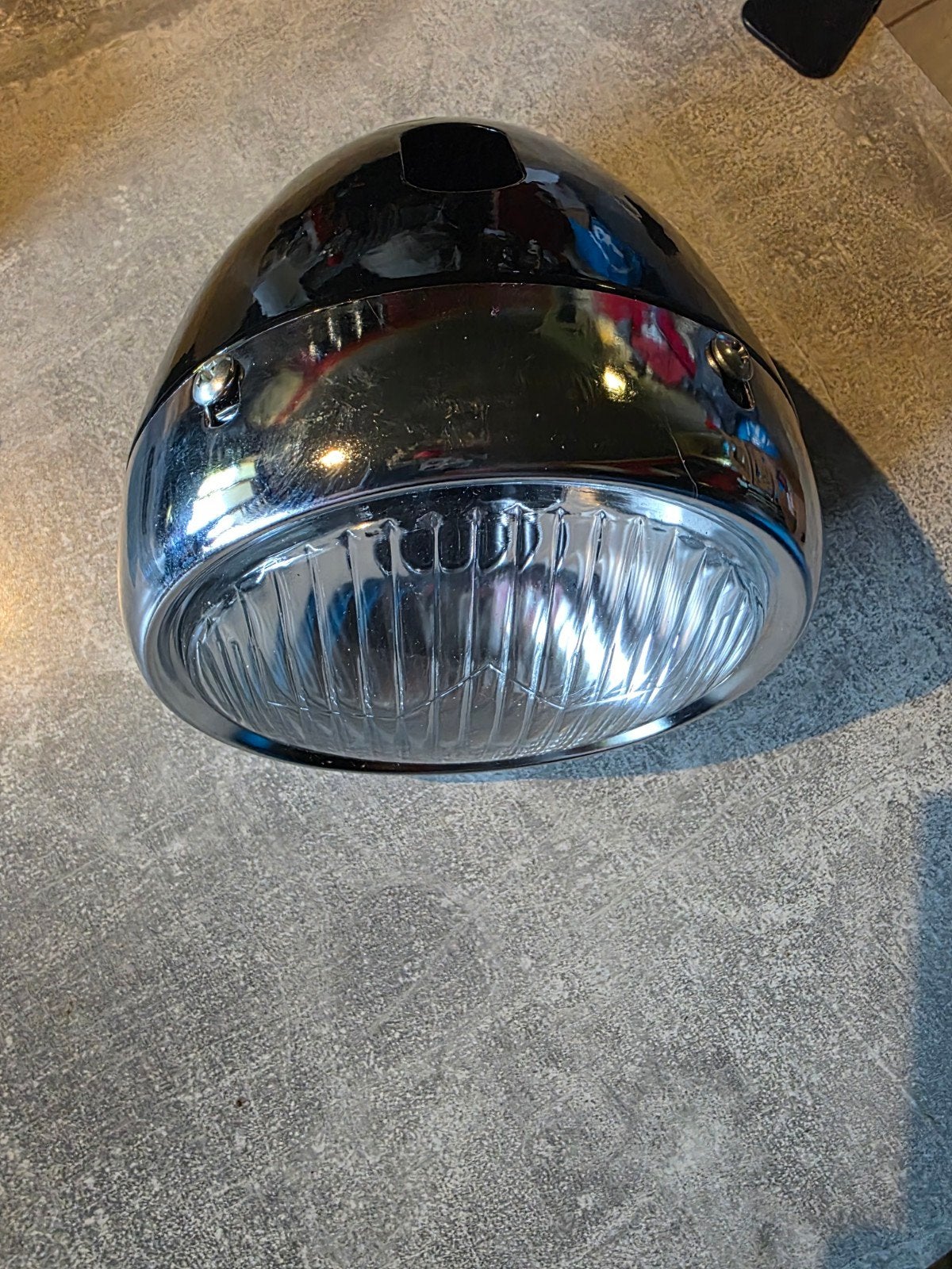 Klassieke Ei-Model Koplamp Zwart/Chroom (130mm) Puch / Tomos, Niet van toepassing, Verzenden, Niet van toepassing, Nieuw