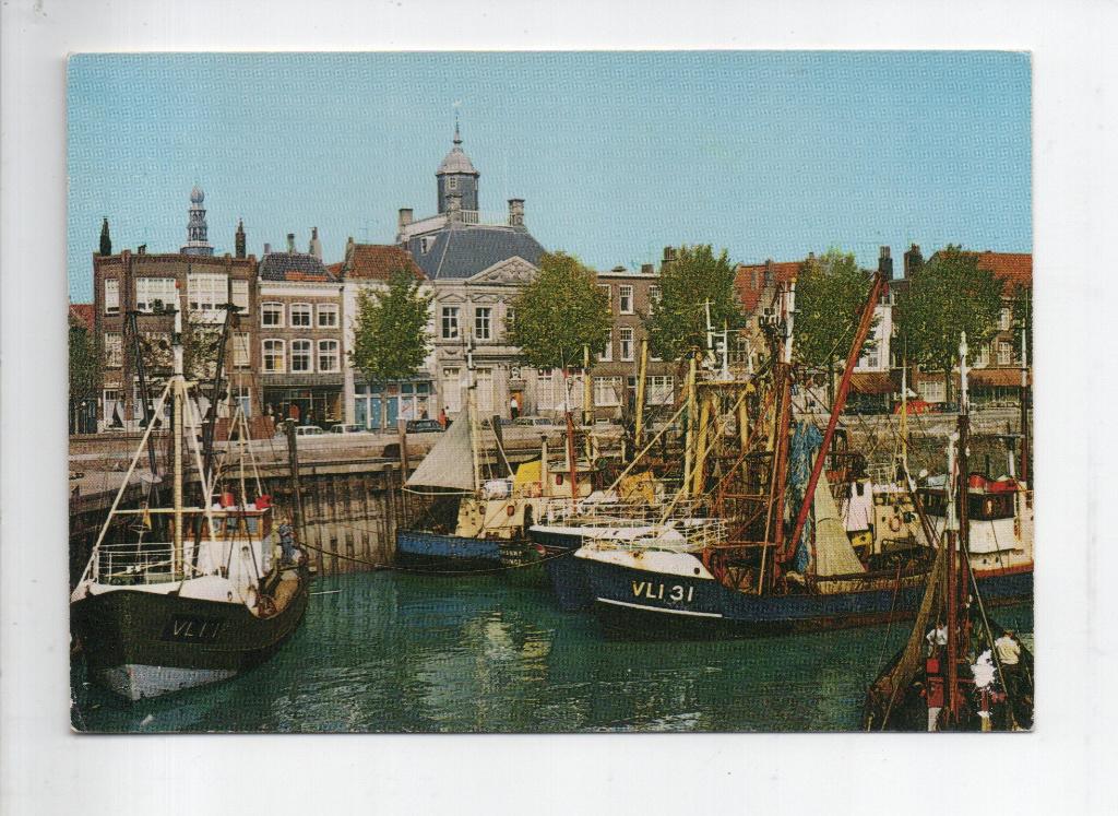 Vlissingen Visserhaven., Verzamelen, Ansichtkaarten | Nederland, Ophalen of Verzenden, 1960 tot 1980, Ongelopen, Zeeland