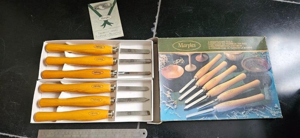 Marples houtdraaibeitels en gutsen originele doos beitels, Ophalen of Verzenden