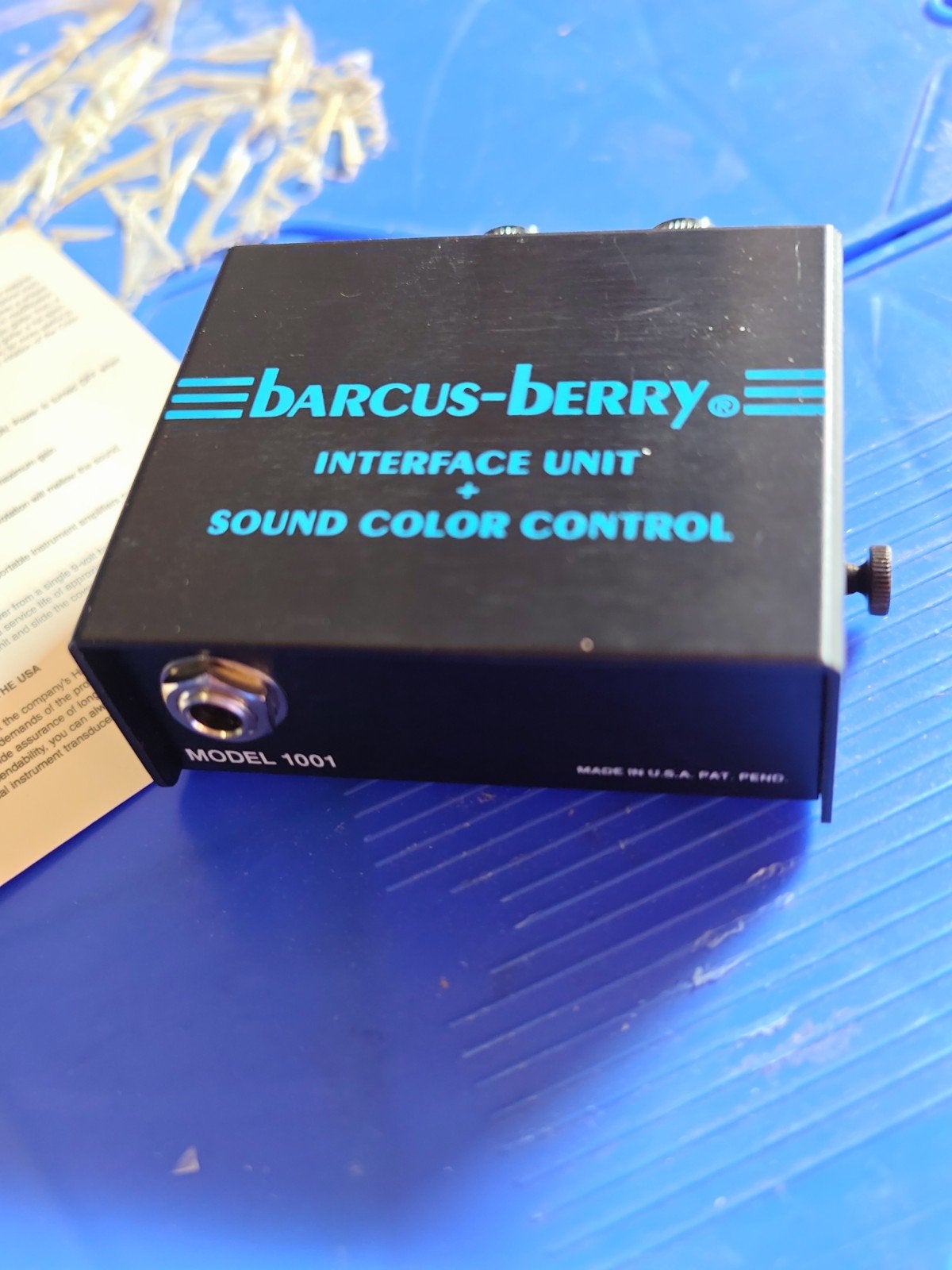 Barcus-Berry Model 1001 Voorversterker/Interface Unit, Ophalen of Verzenden, Zo goed als nieuw, Overige typen