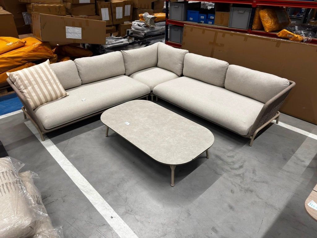 Mega Tuinmeubel Outlet - Tuintafel, tuinstoelen, loungesets,, Ophalen of Verzenden, Zo goed als nieuw, Aluminium, Loungeset