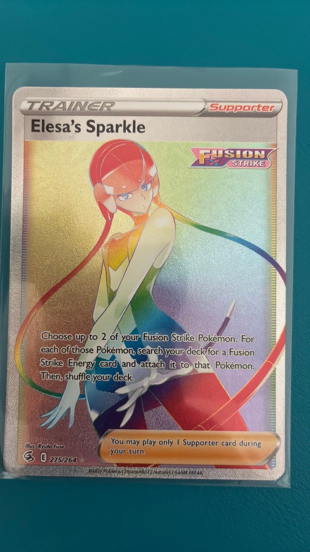Elesa’s Sparkle Rainbow 275 - Fusion Strike, Ophalen, Zo goed als nieuw
