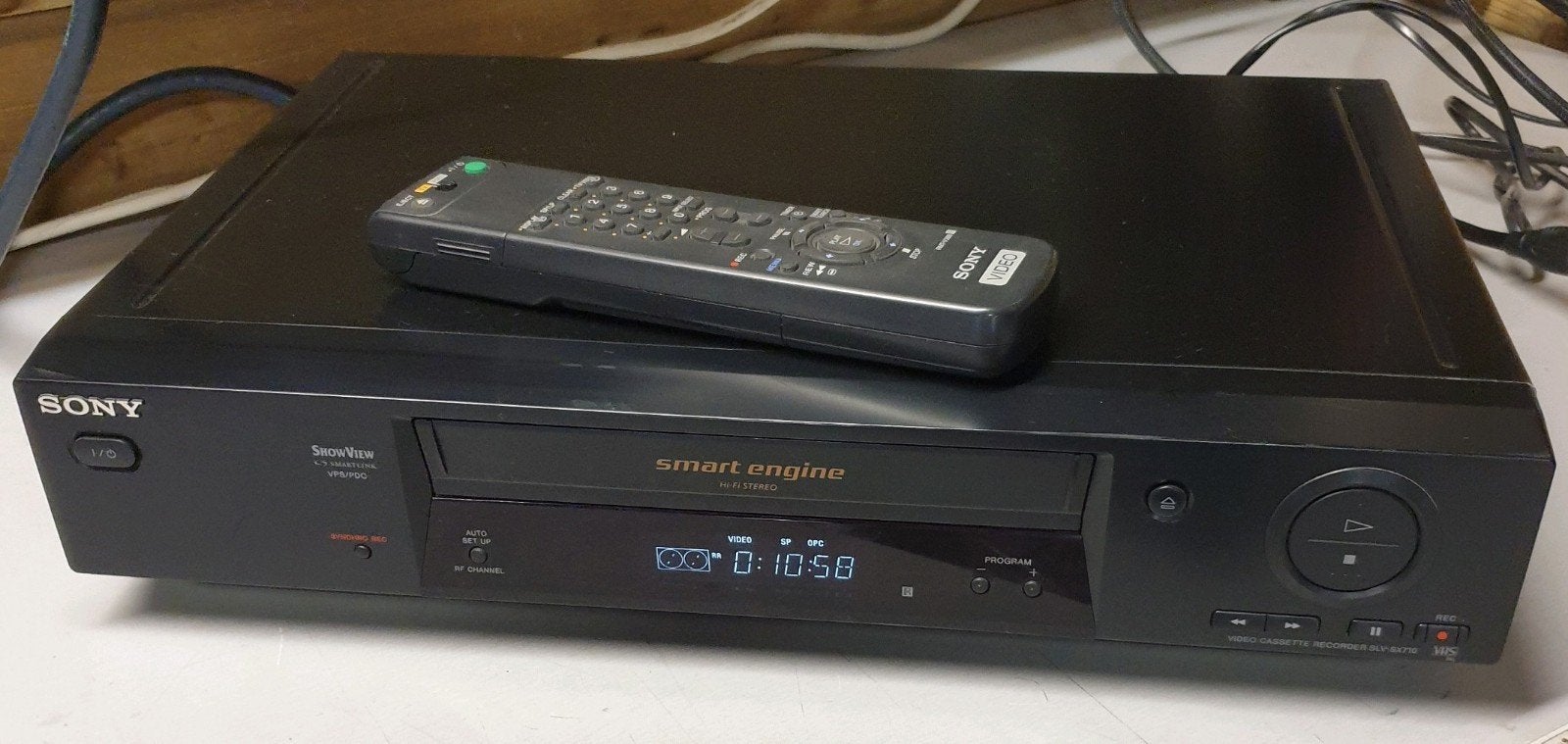 Sony slv-sx710 videorecorder + afstandsbediening, Ophalen of Verzenden