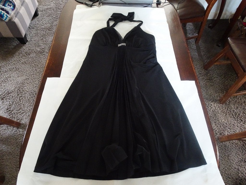 VERA MONT zwarte halter jurk, Verzenden, Zwart, Maat 42/44 (L), Nieuw