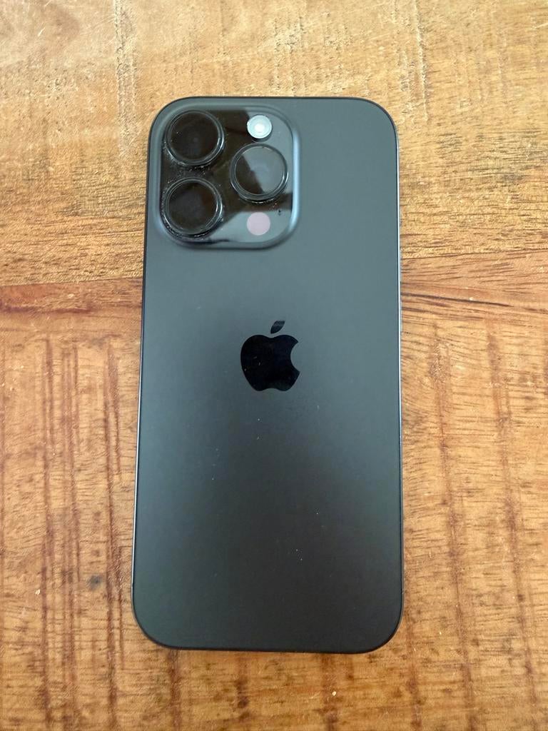 Apple iPhone 16Pro 128gb Zwart Zo goed als nieuw, IPhone 16 Pro, 128 GB, -, Zwart