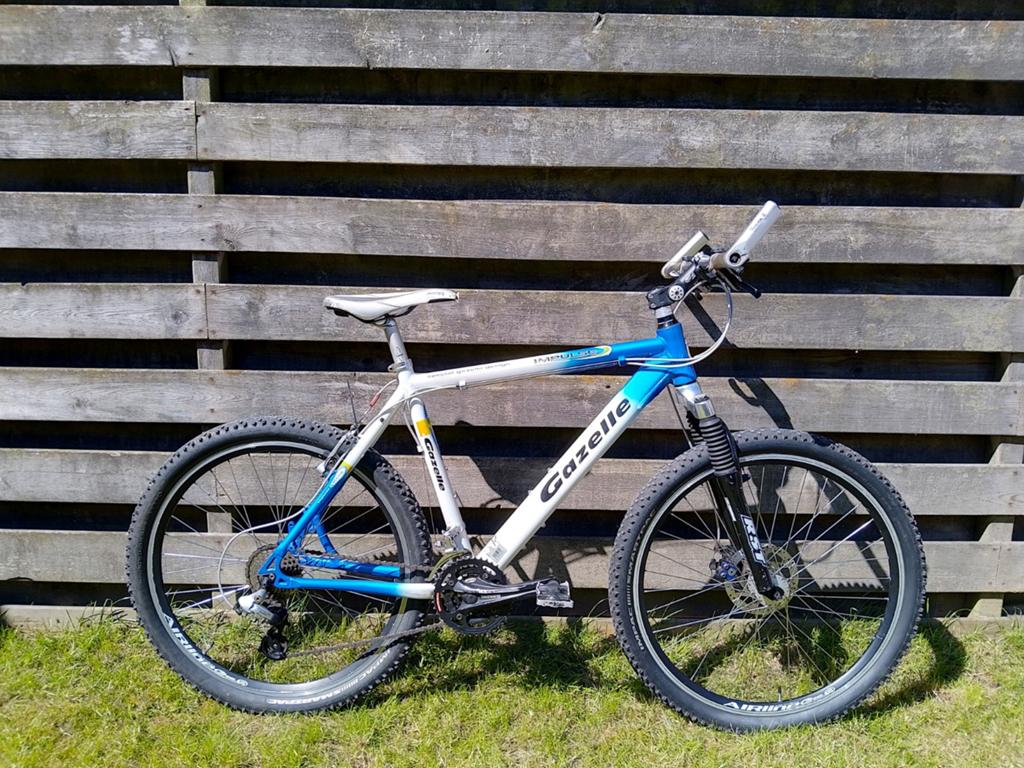 Gazelle Imperial Mountainbike - Blauw/Wit, Fietsen en Brommers, Fietsen | Mountainbikes en ATB, Ophalen, Gebruikt, Hardtail, Heren