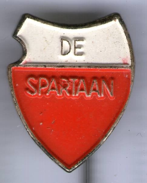 De Spartaan zilverkleurig voetbal club speldje ( Z_041a), Ophalen of Verzenden, Nieuw, Sport, Speldje of Pin