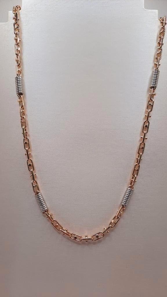 Gouden fantasie ketting 14kt, Www.bredajuwelier.nl, Nieuw, Ophalen of Verzenden, Www.bredajuwelier.nl