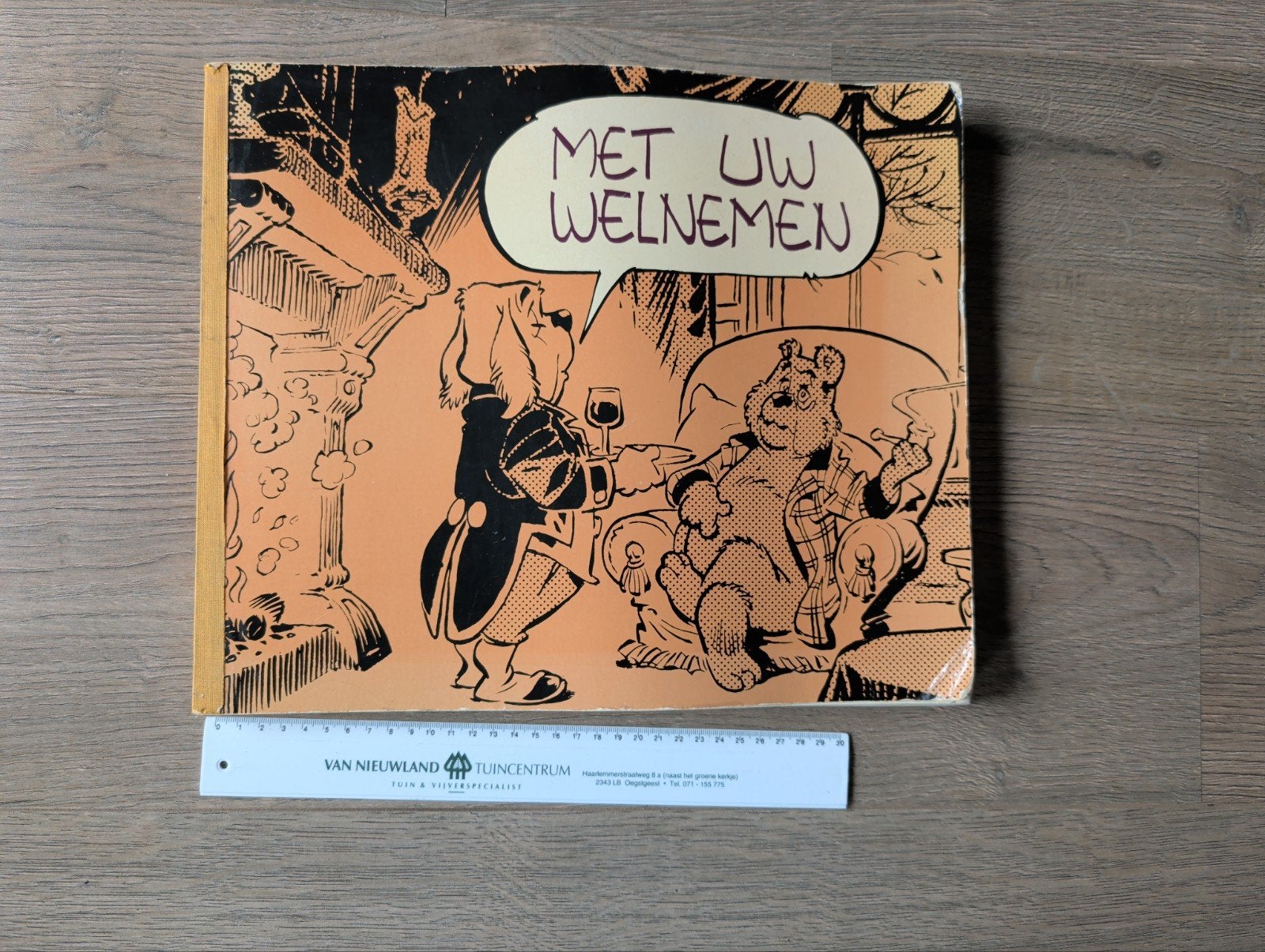 Met Uw Welnemen Stripboek Olivier Bommel, Tom Poes, Toonder, Eén stripboek, Ophalen of Verzenden, Gelezen