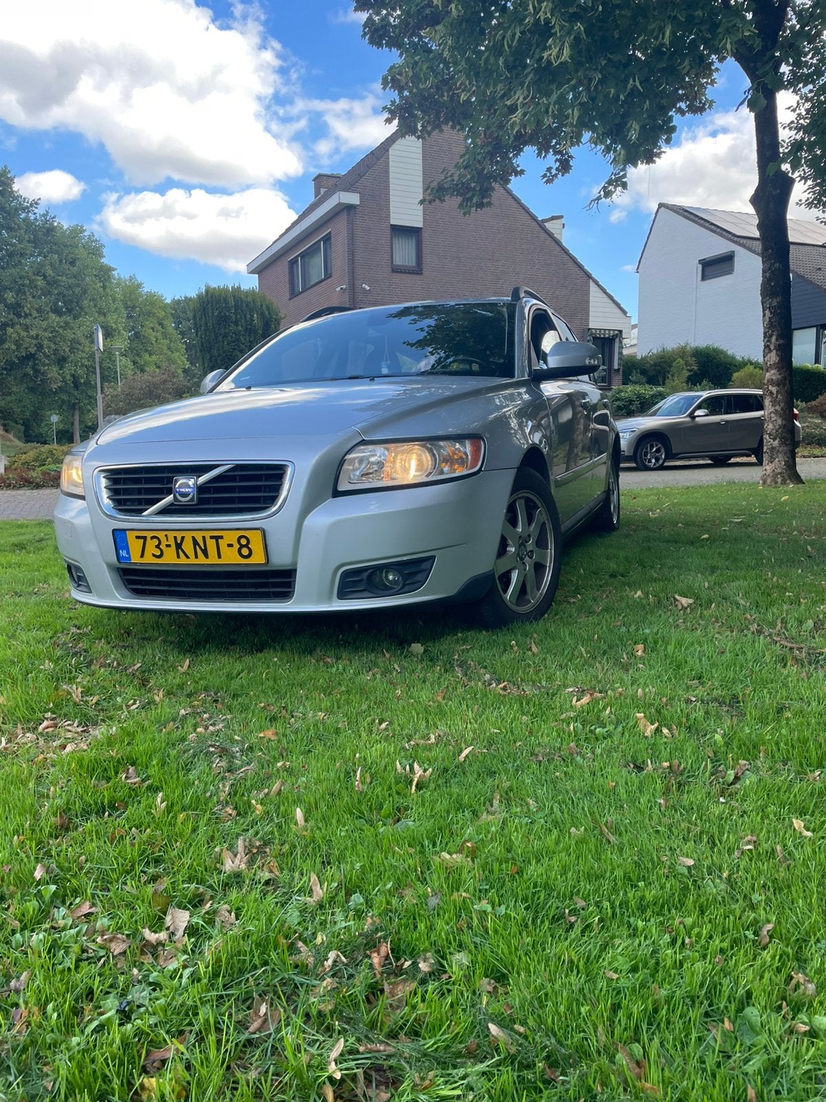 Volvo V50 2.0 Flexifuel 2010 Grijs, Auto's, 4 cilinders, 1283 kg, Origineel Nederlands, Stationwagon
