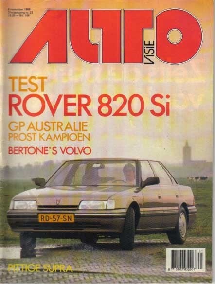 Autovisie 23 1986 : Toyota Supra - BMW M3 - Alpina B6 2.8, Ophalen of Verzenden, Gelezen, Algemeen