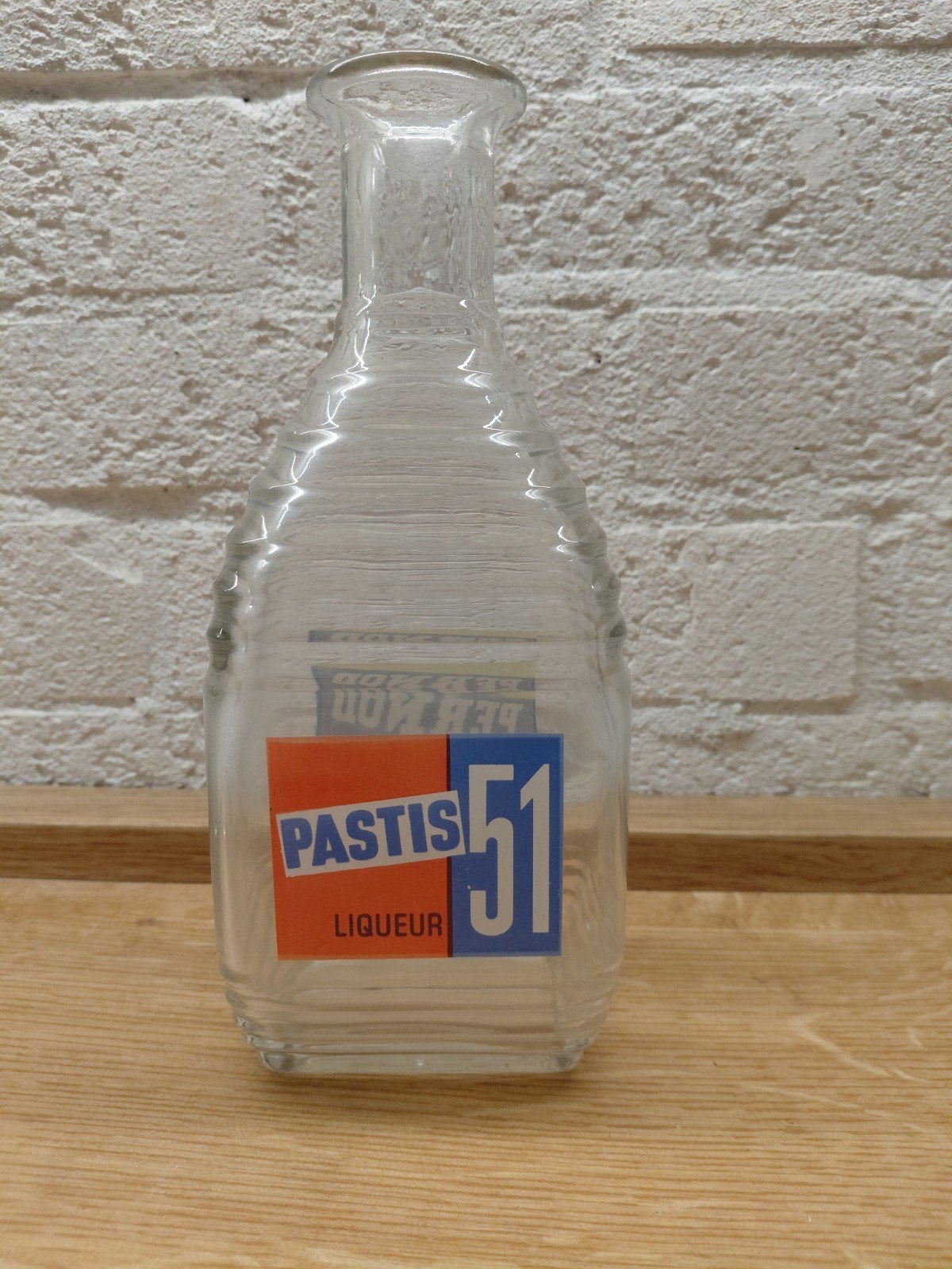 Oude glazen karaf Pastis 51, Ophalen of Verzenden, Zo goed als nieuw, Gebruiksvoorwerp