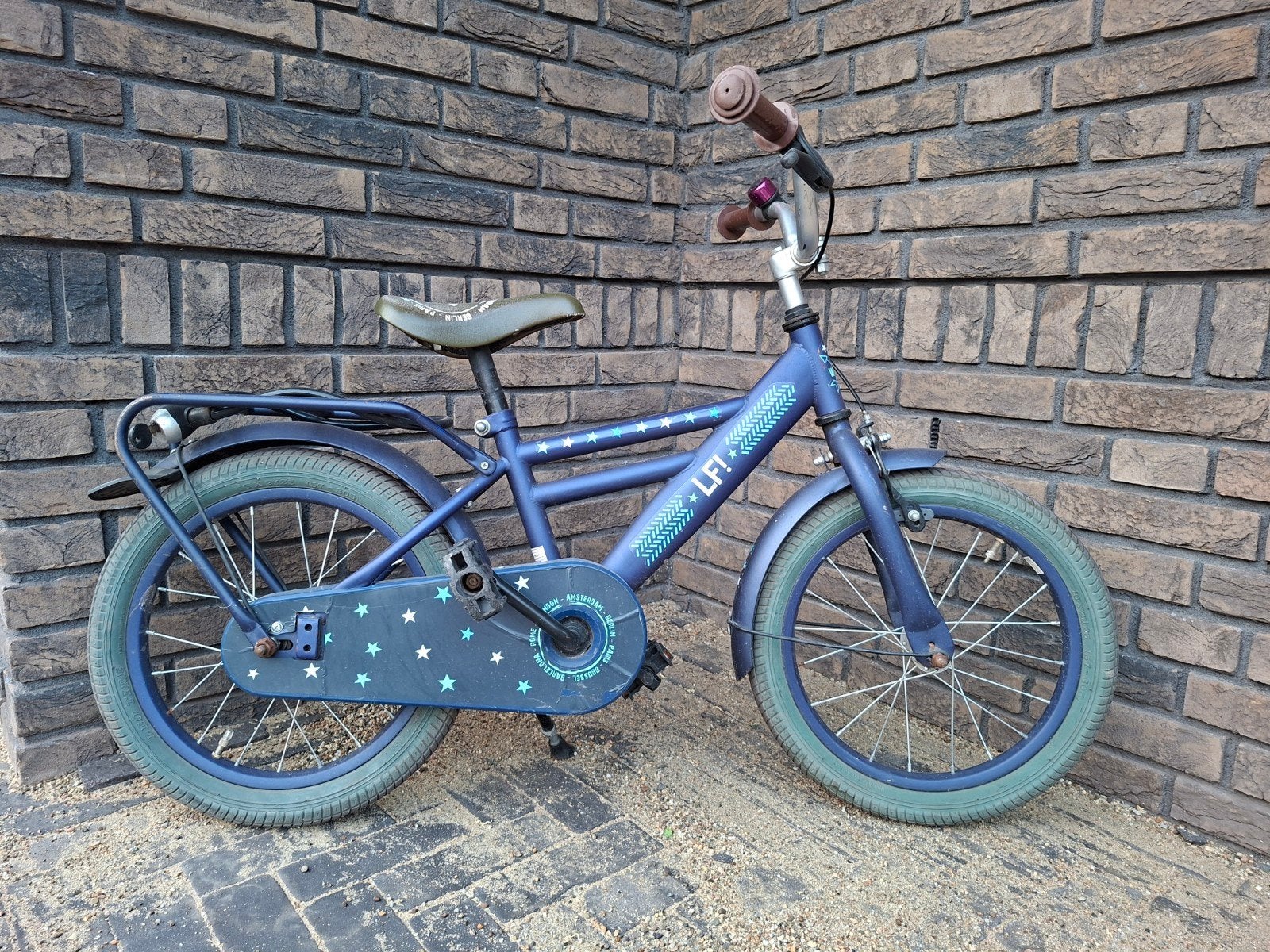 Kinder fiets 16 inch, Ophalen, Gebruikt, 16 tot 20 inch, Zijwieltjes