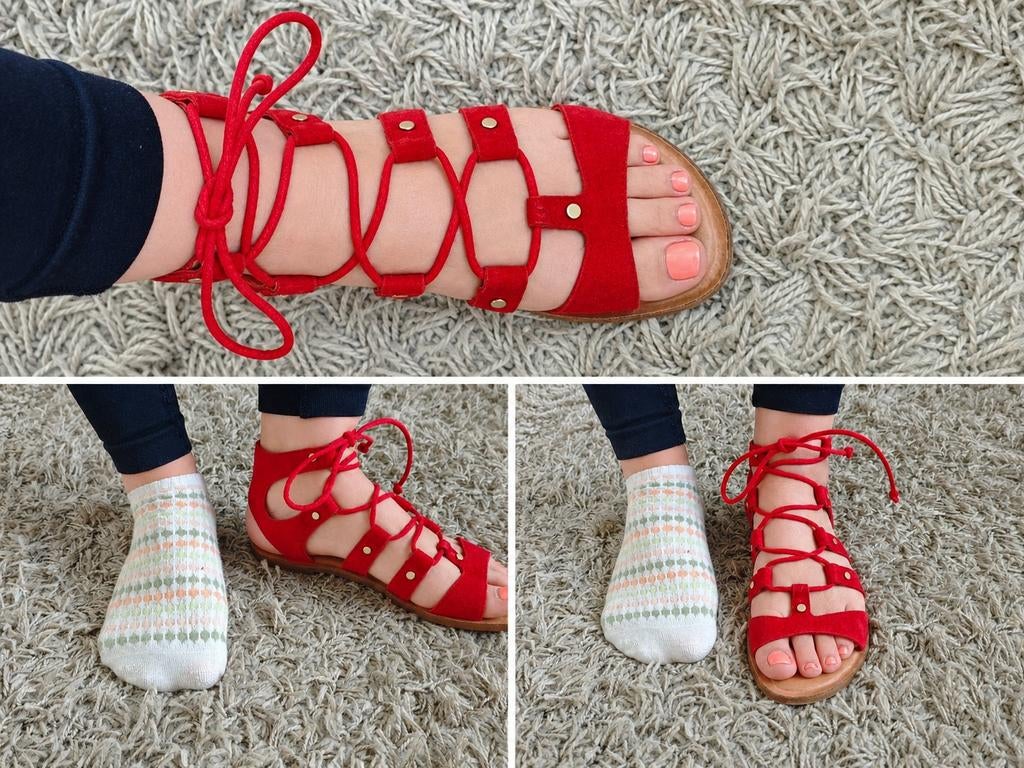 Dolce Vita suède gladiator sandalen - zacht en stijlvol, Dolce Vita, Gedragen, Rood, Sandalen of Muiltjes
