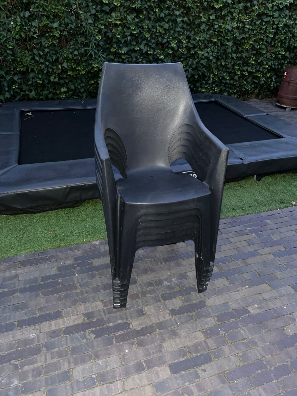 Tuinstoelen (6 stuks) kuipjes, Ophalen of Verzenden, Gebruikt, Kunststof, Stapelbaar