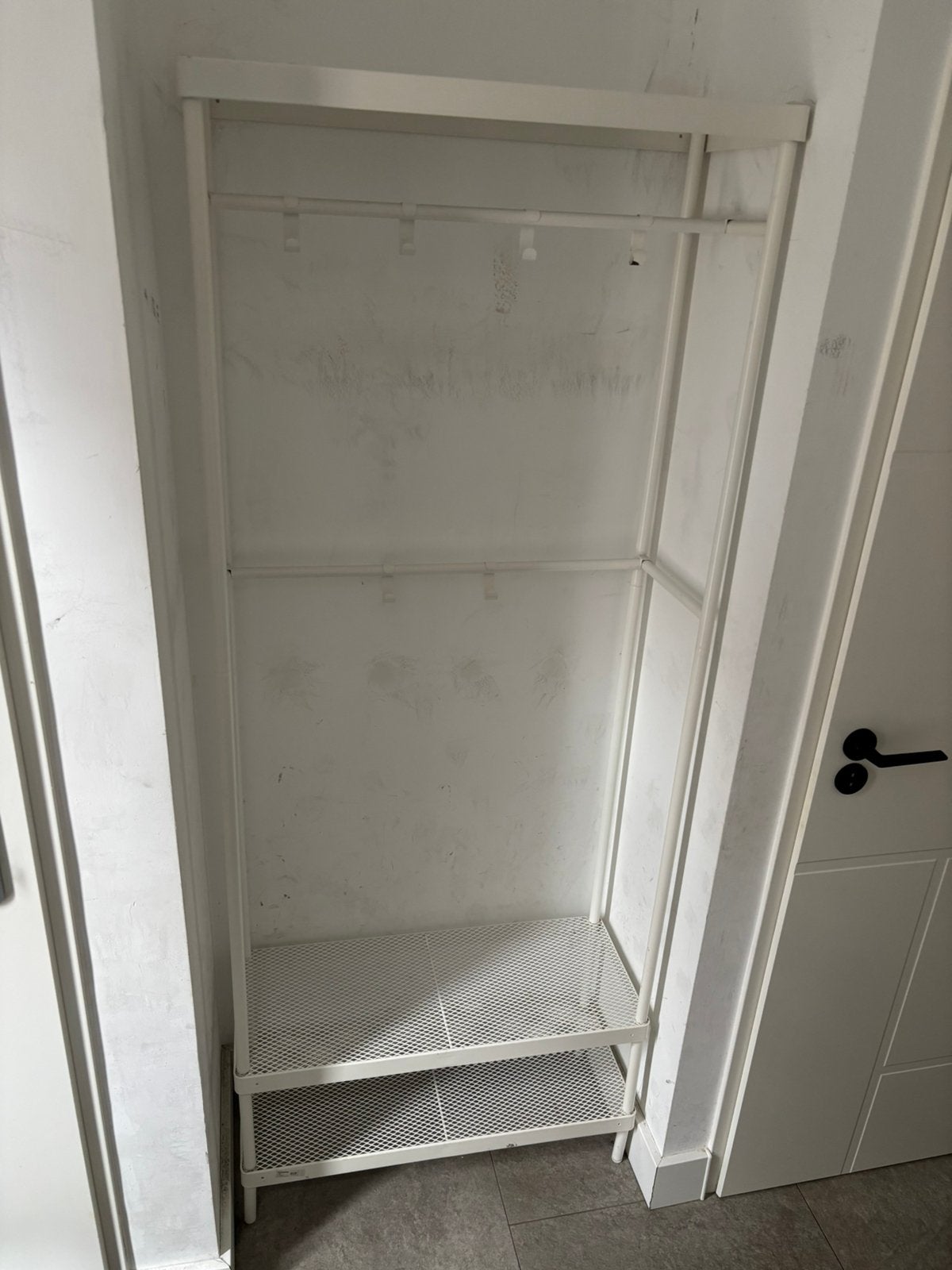 Ikea Mackapär kapstok wit 78x32x200 cm, Ophalen, Gebruikt, 200 cm of meer, Metaal