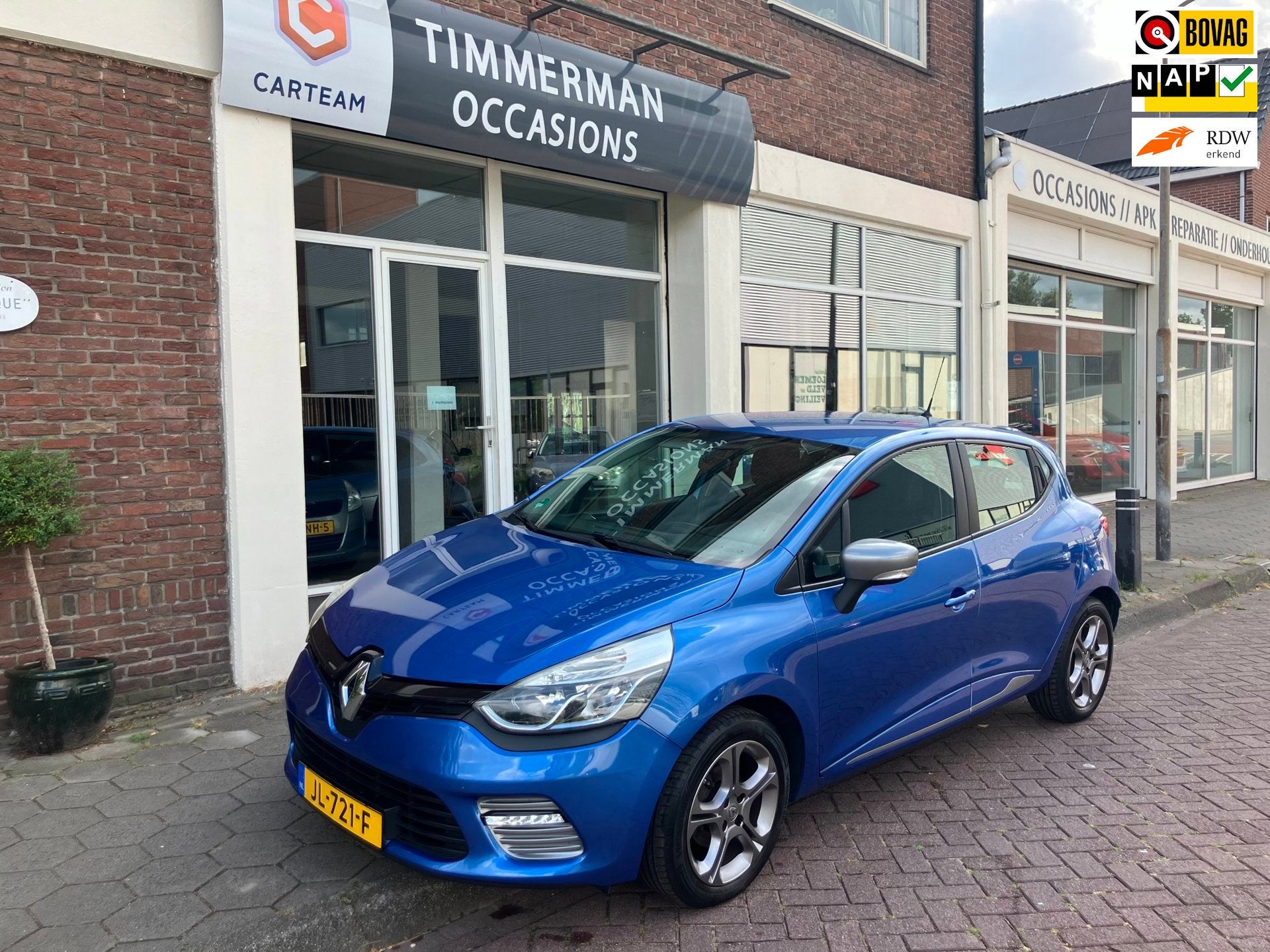Renault Clio 0.9 TCe GT-line|Airco|Cruise|Navigatie|, Auto's, Renault, Voorwielaandrijving, 898 cc, Euro 6, Blauw