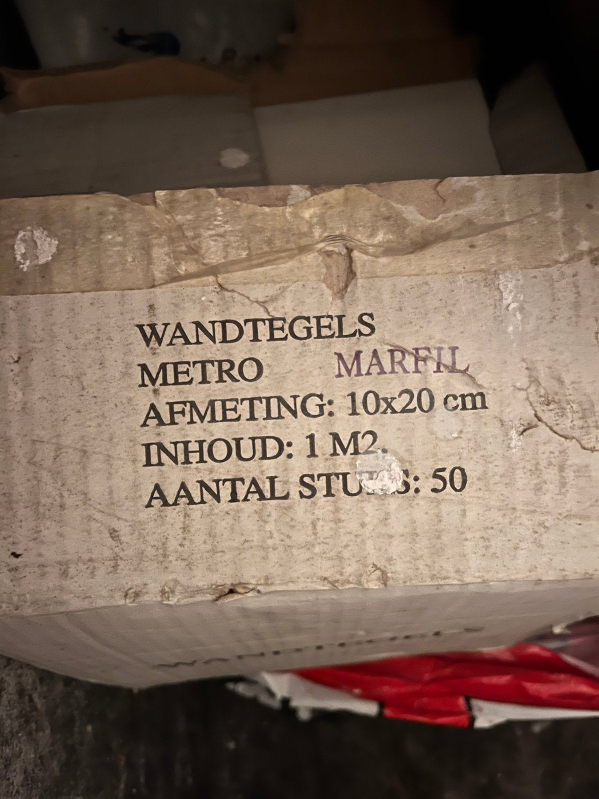 Wandtegels Metro Marfil Hoogglans, Doe-het-zelf en Verbouw, Nieuw, Ophalen of Verzenden, Minder dan 20 cm, Minder dan 5 m²