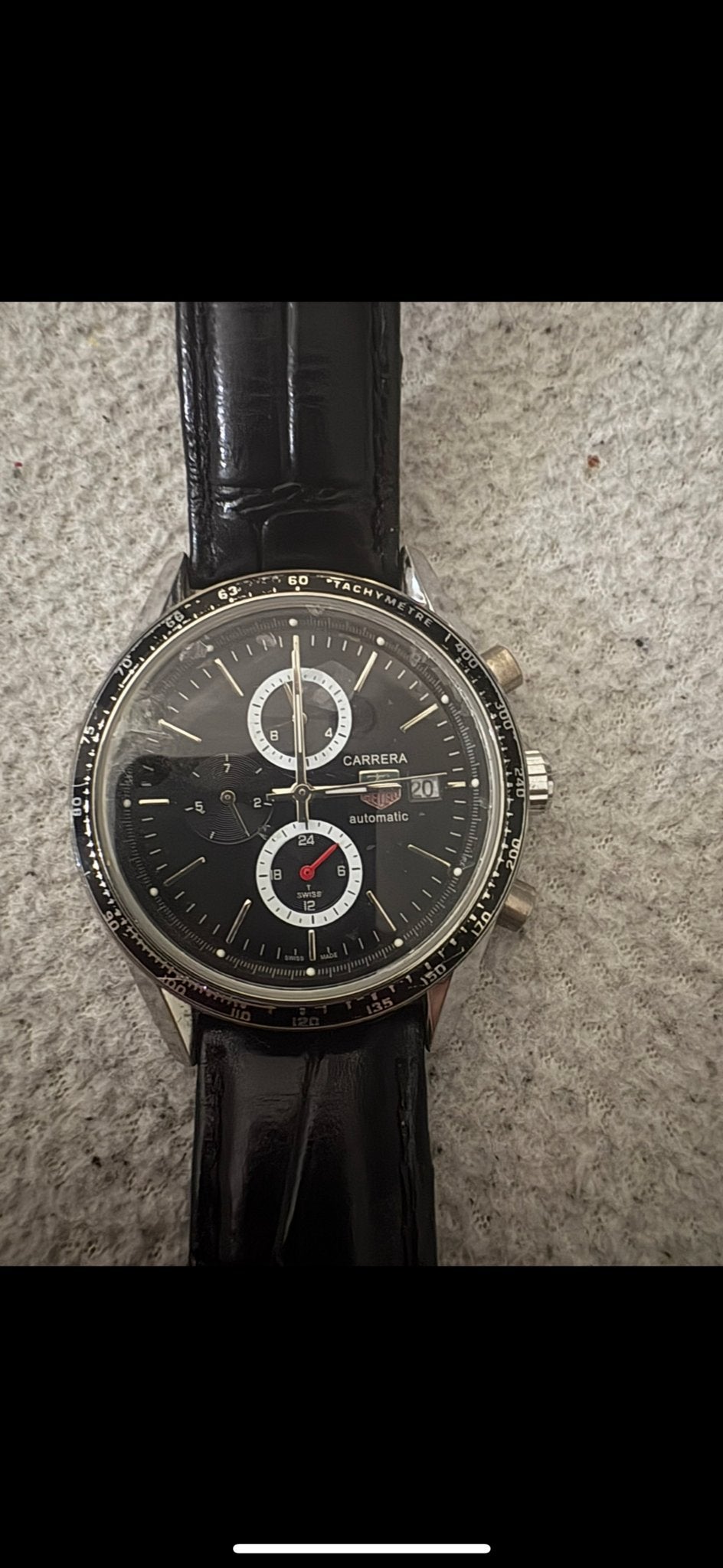 TAG Heuer Carrera Automatic Chronograaf Herenhorloge, Sieraden, Tassen en Uiterlijk, Staal, Polshorloge, Ophalen of Verzenden
