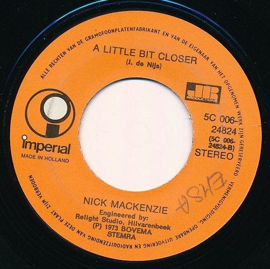 Nick mackenzie - one is one, Cd's en Dvd's, Vinyl Singles, Ophalen of Verzenden, Gebruikt, Pop