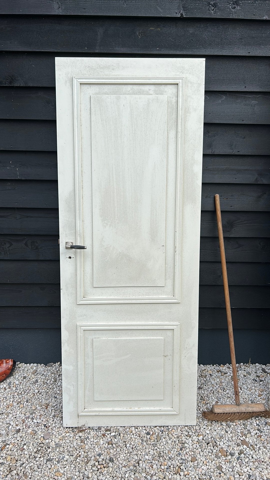 Binnendeur/paneeldeur stomp, Gebruikt, Binnendeur, Ophalen of Verzenden, 200 tot 215 cm