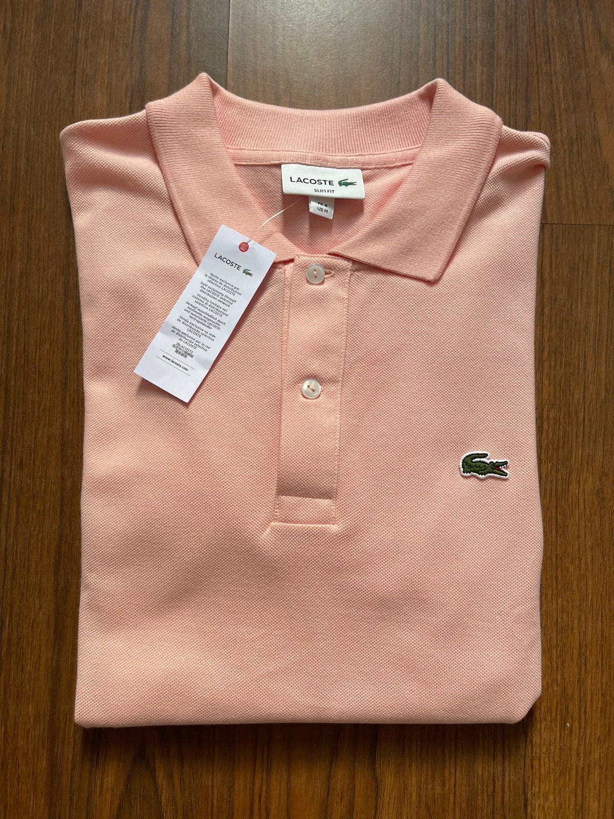 Roze lacoste polo, M, NIEUW, Kleding | Heren, Ophalen of Verzenden, Nieuw, Maat 48/50 (M), Roze