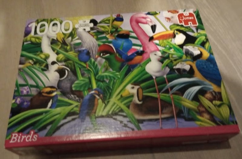 Puzzel 1000 stukjes jumbo vogels, Ophalen of Verzenden, 500 t/m 1500 stukjes, Zo goed als nieuw