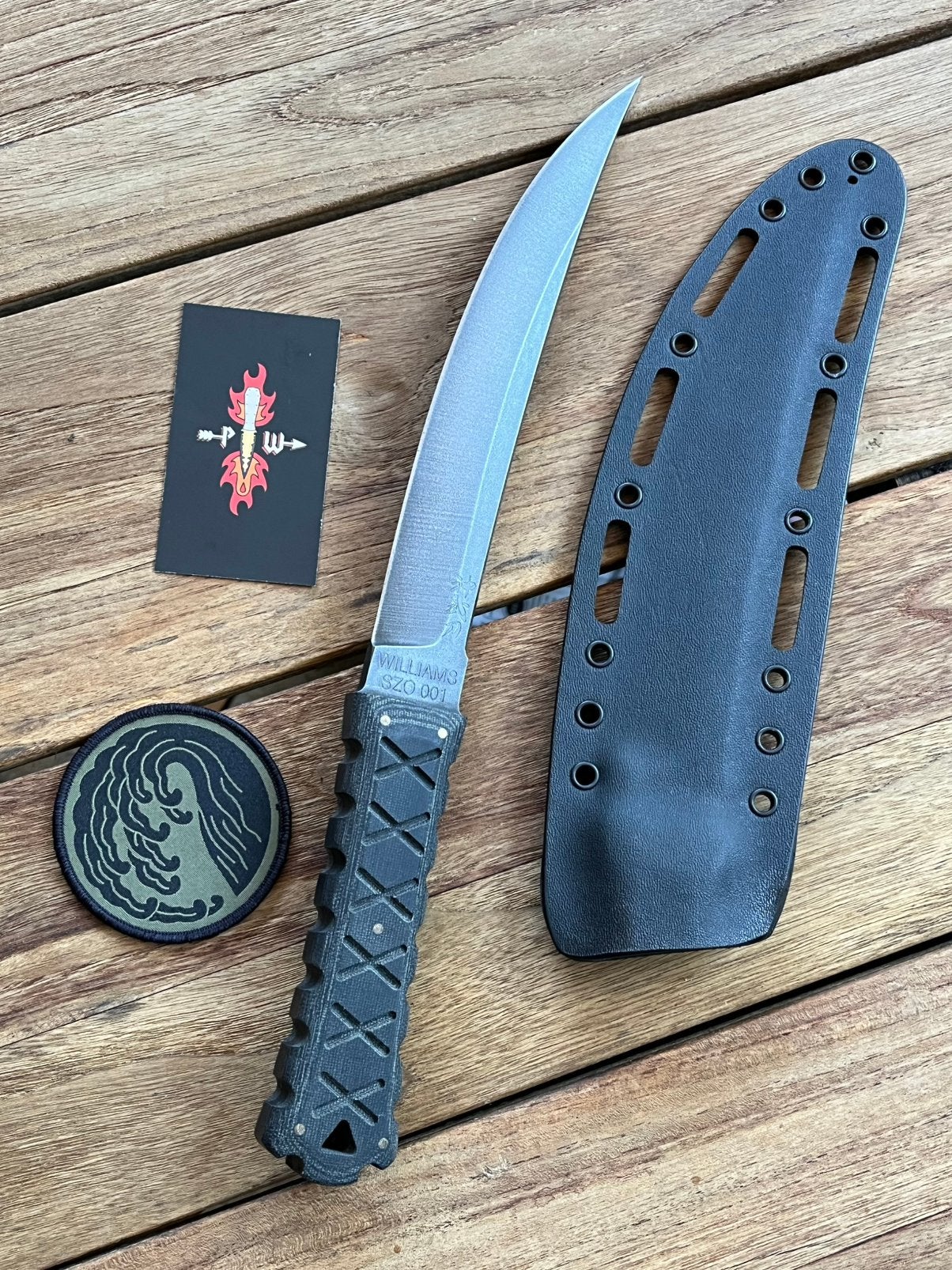 Williams Bla­de Design SZO 001 - Tanto - Shinbu 9 - mes dolk, Ophalen of Verzenden, Overige soorten, Amerika, Mes of Dolk