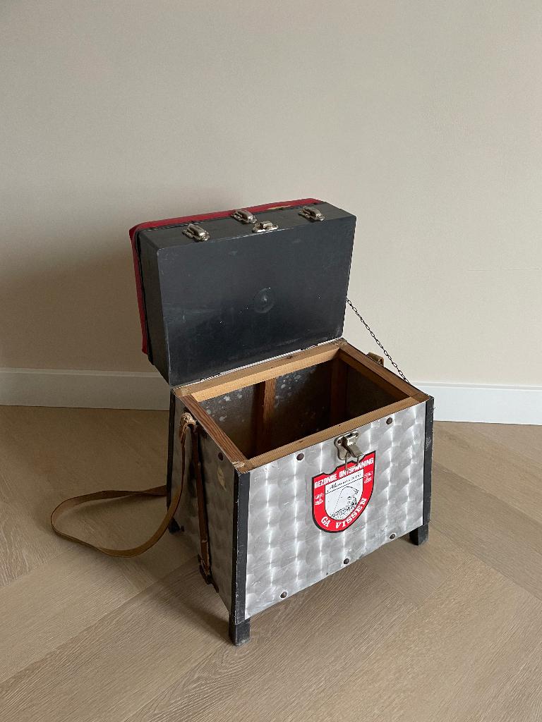 Vintage Visserij Kist – Zitkist & Opslag, Ophalen, Gebruikt, Koffer of Tas