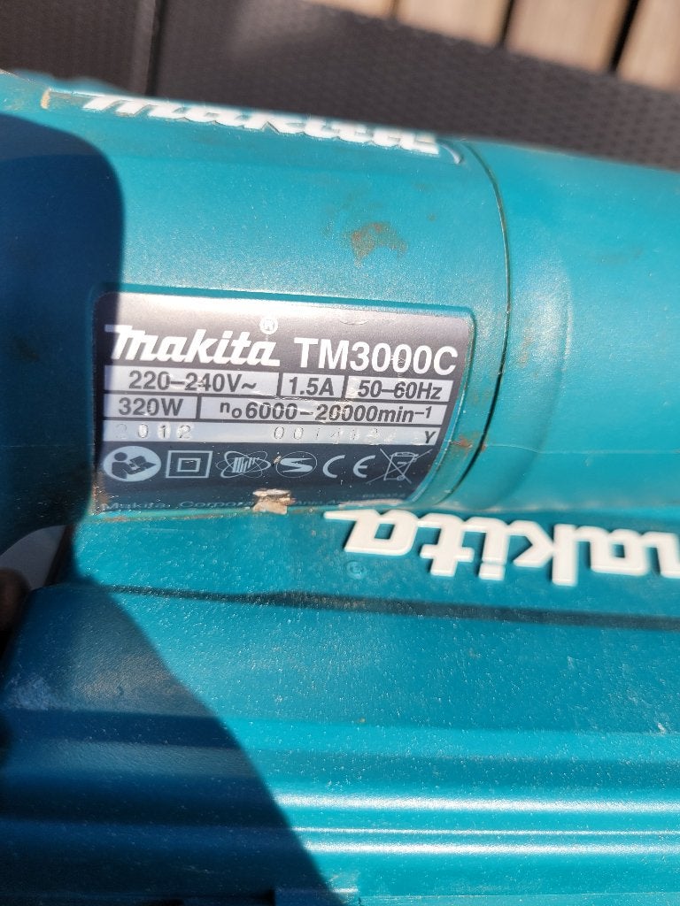 Makita multitool, Ophalen, Gebruikt