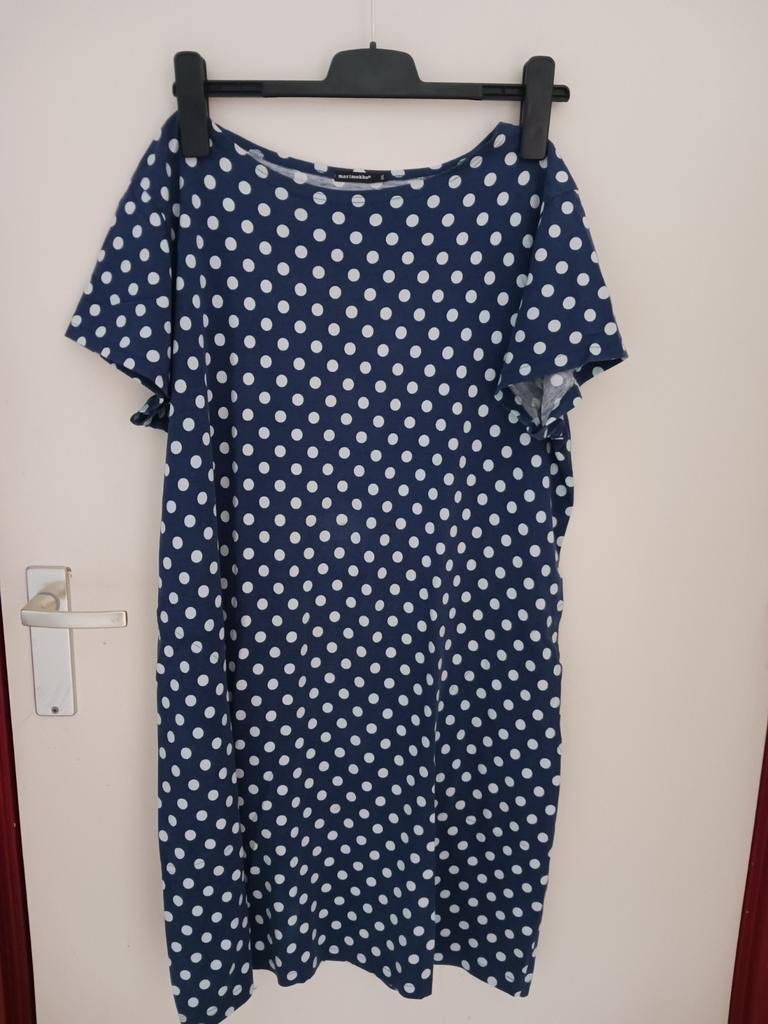 Marimekko jurk, Marimekko, Blauw, Maat 42/44 (L), Ophalen of Verzenden