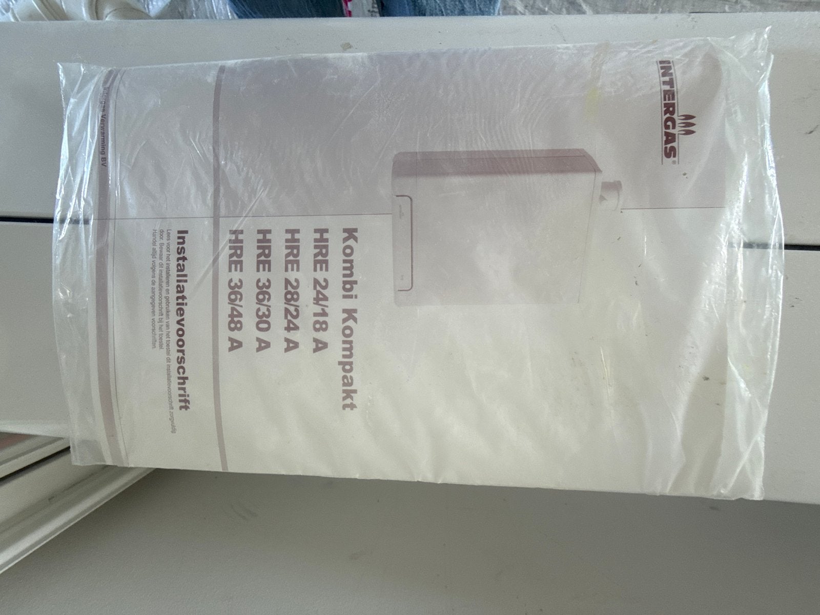 Cv-ketel 2019 - Intergas Kombi Kompakt HRE, Ophalen, Gebruikt, Cv-ketel of Combi-ketel, Hoog rendement (Hr)