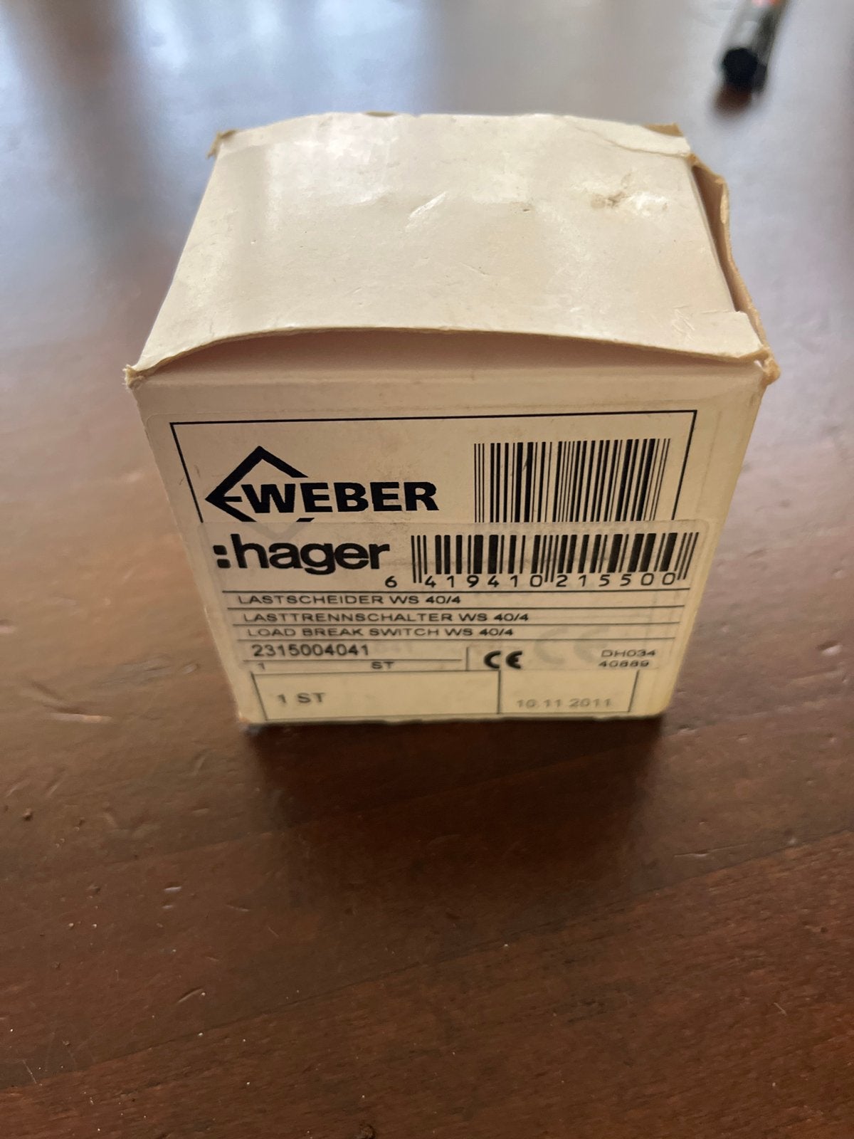 Weber Hager Lastscheider 40A 690V DIN - 2 stuks beschikbaar, Doe-het-zelf en Verbouw, Elektra en Kabels, Ophalen, Zo goed als nieuw